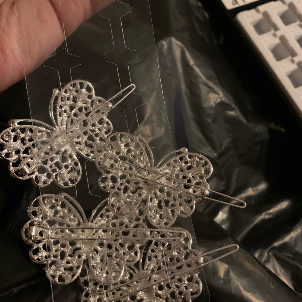 Butterfly Crystal Hair Clips